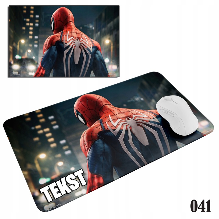 Mousepad World Case, Spiderman, 290x360mm, неплъзгаща се, сублимация