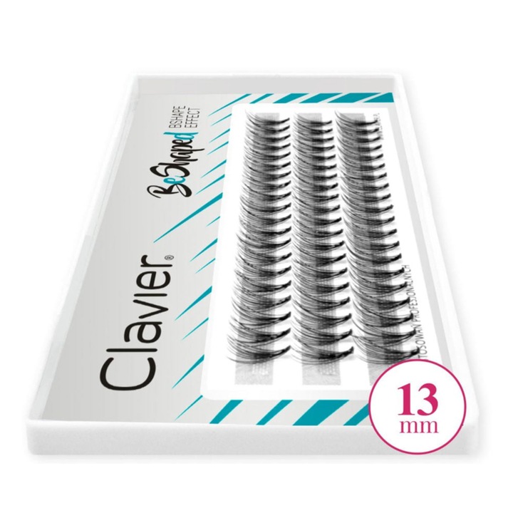 Cumparati set de gene Clavier Be Shaped, 0.10, 13 mm, sintetic, usor de aplicat, efect natural
