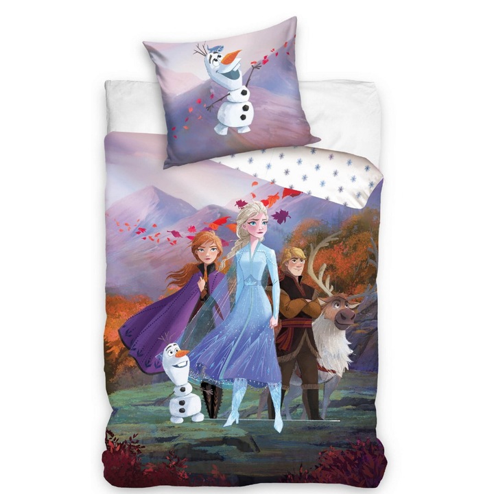 Lenjerie de pat 160x200 Frozen Anna Elsa