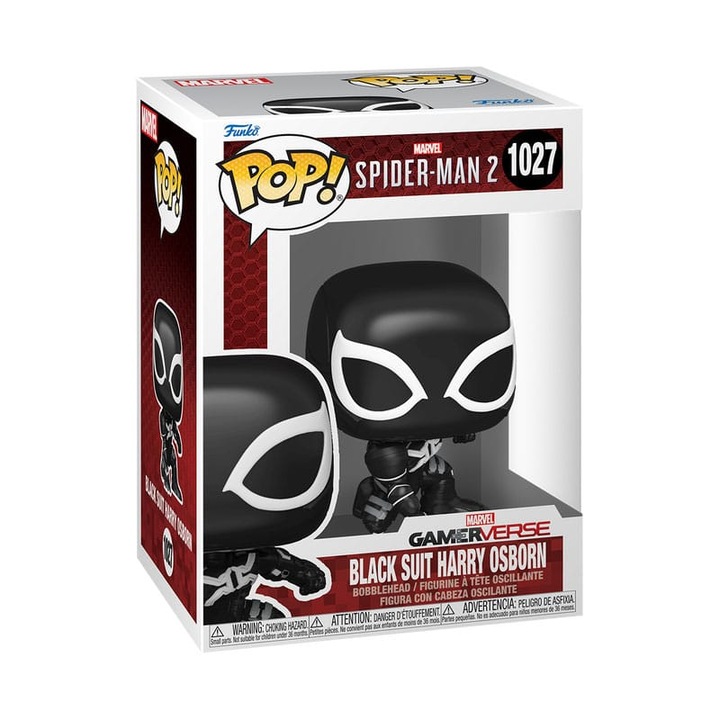 Фигура Funko POP Spider-Man 1027, черен костюм, 10 см