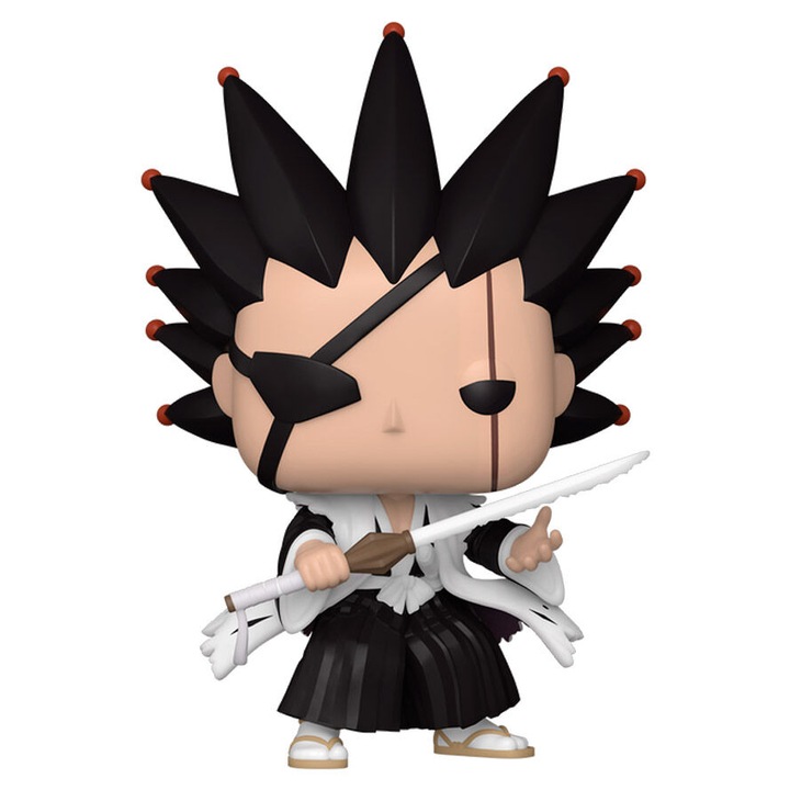 Funko POP Kenpachi Zaraki figura, Bleach, 10cm, precíz részletek
