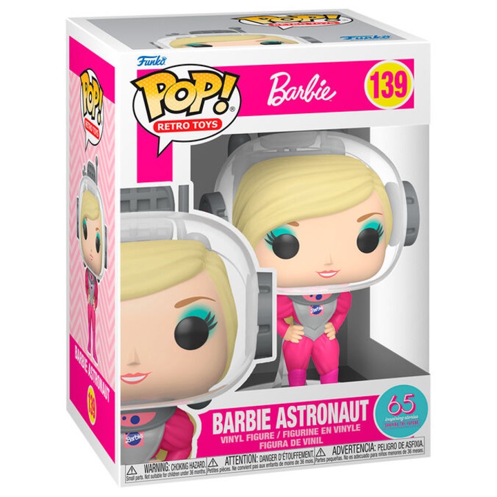 Фигурка Funko POP Barbie Astronaut, костюм на астронавт, многоцветен