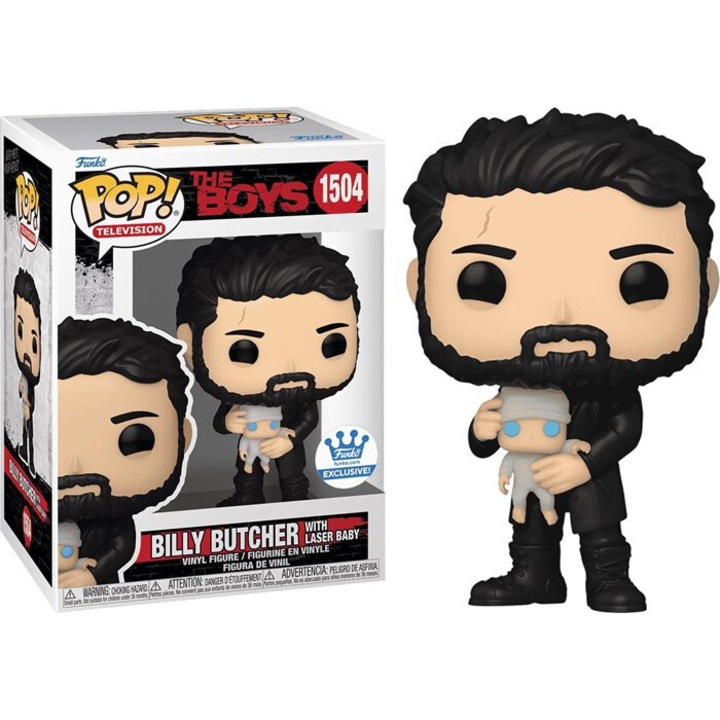 Figurina Funko POP, the Boys, 1504 Billy Butcher with Laser Baby, editie speciala
