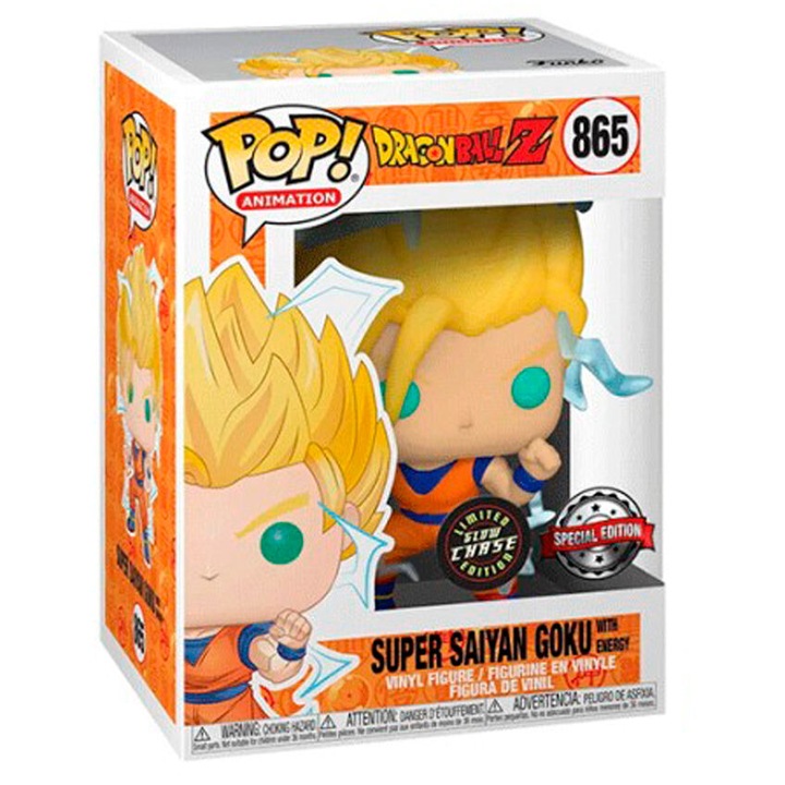 Figurina Funko POP, Dragon Ball, 865 Super Saiyan Goku with Energy glow/chase