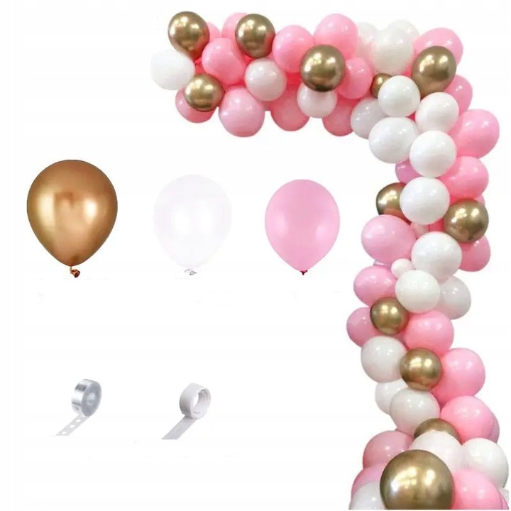 Dekoratív parti lufi szett, Dodo, 115 darabos, többszínű