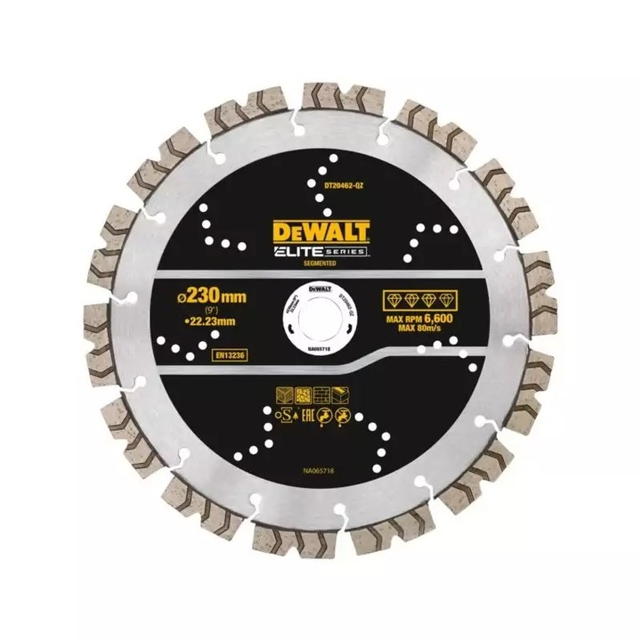 Disc diamantat 230mm DeWALT, utilizare generala