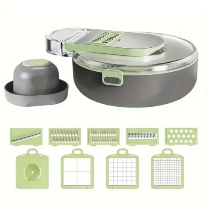 Taietor de legume multifunctional, 9 in 1, toaca legume si fructe, model JD-2441