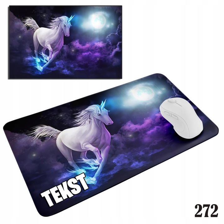 Mousepad World Case, Unicorn, 20x24cm, csúszásmentes, minőségi anyagból