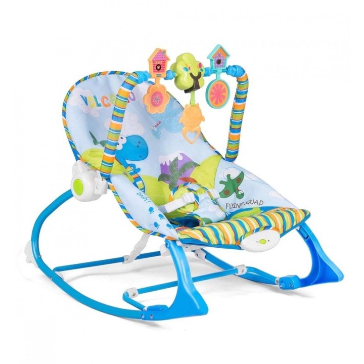 Többfunkciós baba billenő hangokkal és rezgéssel, kék