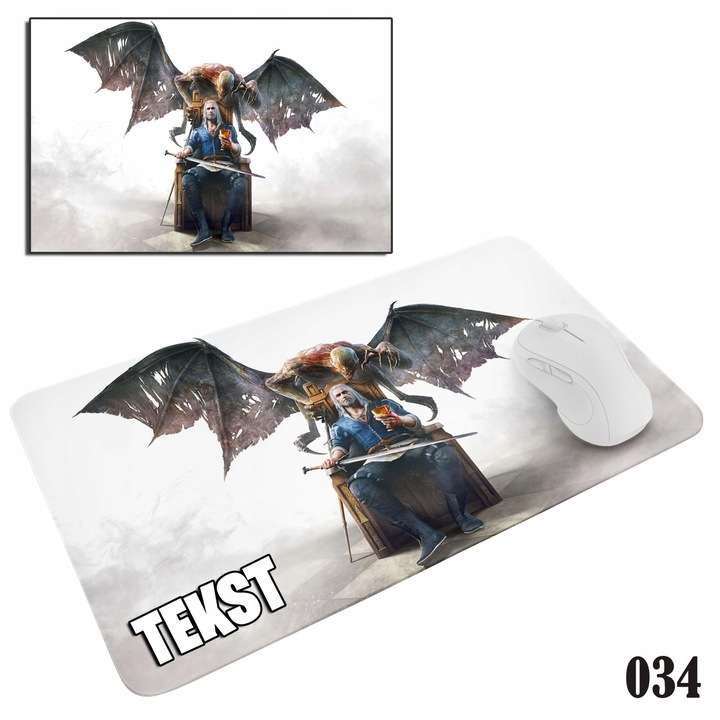 Egérpad World tok, Witcher, 29x36cm, csúszásmentes, többféle kivitelben