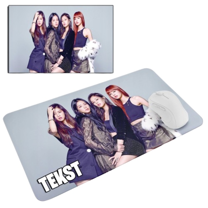 Egérpad World Case Modell BLACKPINK BTS KPOP 20x24cm
