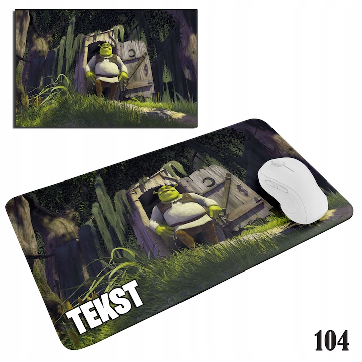 Mousepad World Case, Shrek, 20x24cm, csúszásmentes, többféle kivitelben