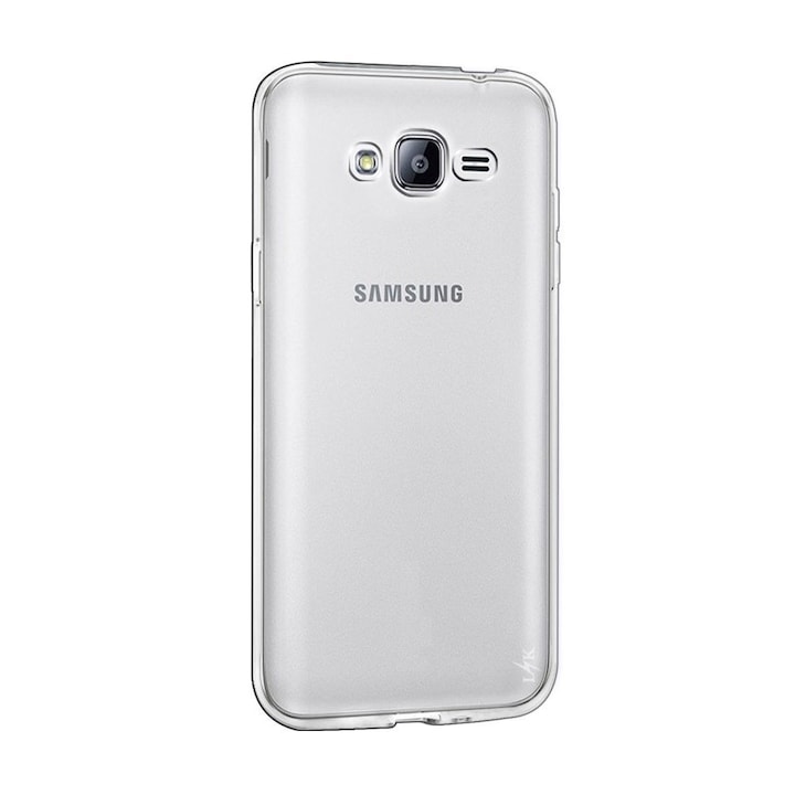 Samsung Galaxy J3 2016 J310 ultravékony tok, 0,3 mm-es, 360 ° -os, átlátszó