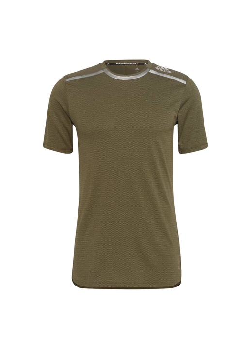 Tricou barbati, adidas, respirabil, kaki, poliester, S INTL