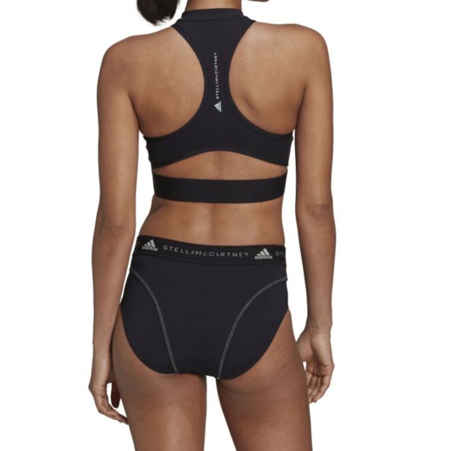 Top sport dama Adidas Stella McCartney True Pace, negru, material