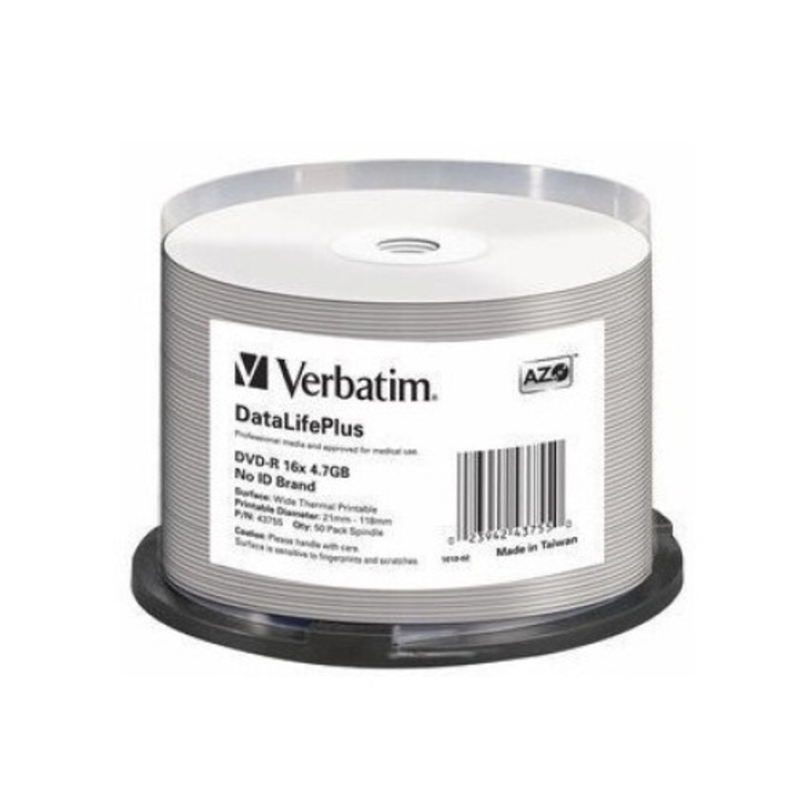 DVD-R Verbatim 4,7GB, 16x, set 50 bucati