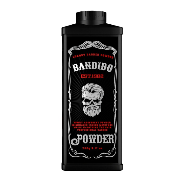 Пудра за след бръснене Bandido Luxury Barber, 260гр, професионална, за нормална кожа