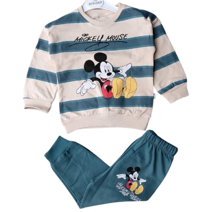 Детски комплект Mickey Mouse, за момче, сантиметри, Бял/Зелен/други, 86-92 CM