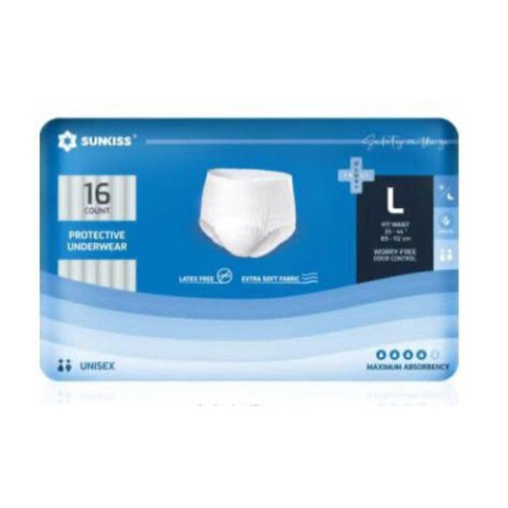 Sunkiss Plus Trust Pants, Fit derék nedvszívó férfi fehérnemű L