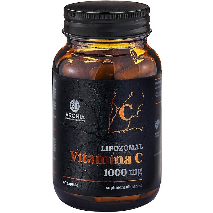 Vitamina C Lipozomala la 1000mg — 60 capsule cu capacitate de absorbtie de peste 99% in organism