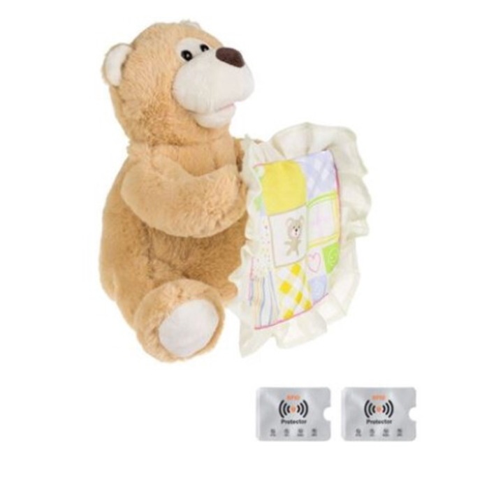 Интерактивно плюшено мече Cucu-Bau, с 2 RFID защити, UnderShop