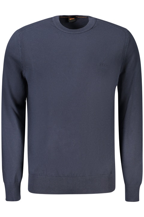 Мъжки пуловер, HUGO BOSS, 85% памук, капок 15, син, 50508766ASACC, Син