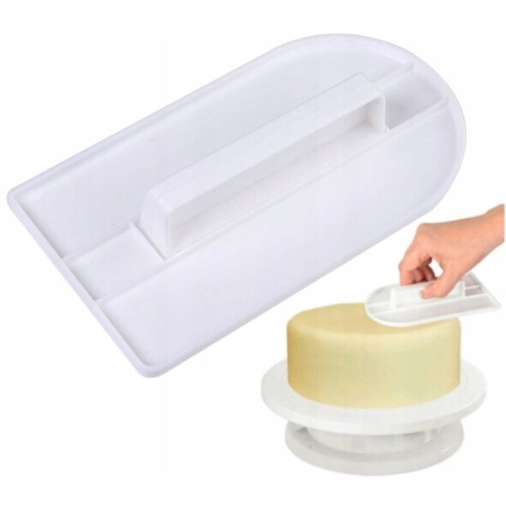 Ustensila decorare prajituri World Case, plastic, alb, 14,3x8cm