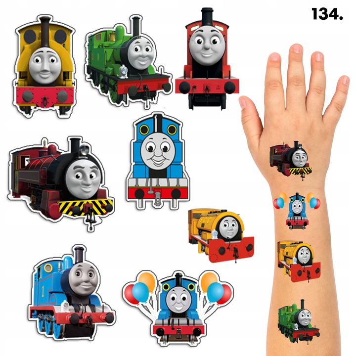 Комплект от 8 броя временни татуировки за деца World Case Model FRIENDS