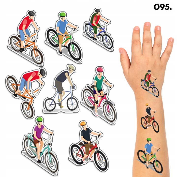 Временни татуировки за деца, World Case, комплект от 1 лист, многоцветен, 100x70 мм