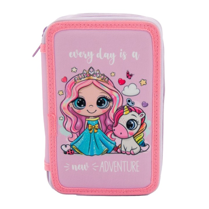 Penar Triplu Princess and Unicorn, 21 x 14 x 6 cm, Univerzal