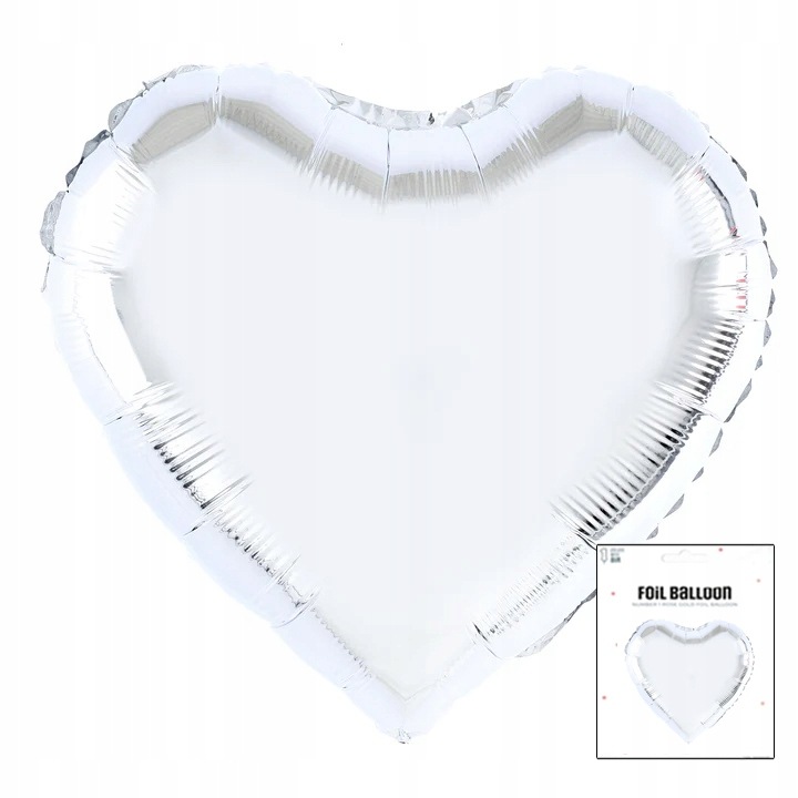 Фолиев балон 18 инча, World Case, сребрист, комплект 1 бр