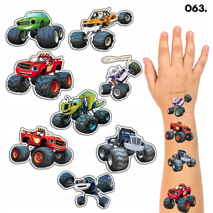 Tatuaje temporare pentru copii, World Case, set 1 foaie, multicolor, 100x70mm