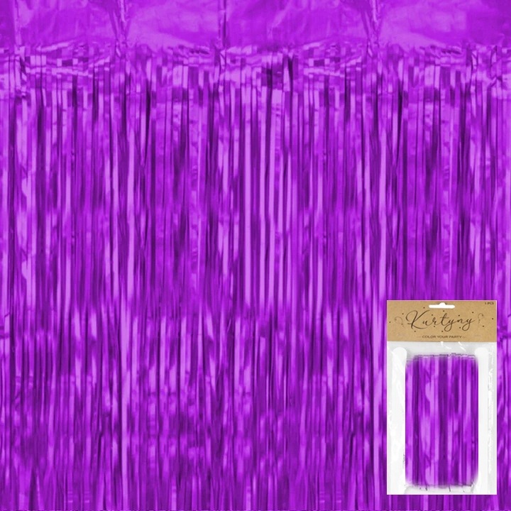 Парти завеса, World Case, розова, 100x200см