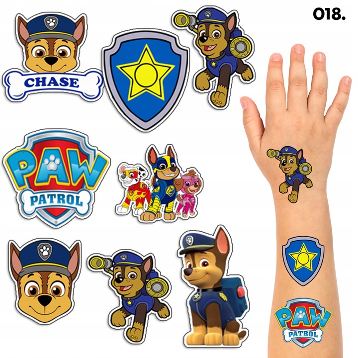 Временни татуировки за деца, World Case, комплект от 1 лист, многоцветен, 100x70 мм