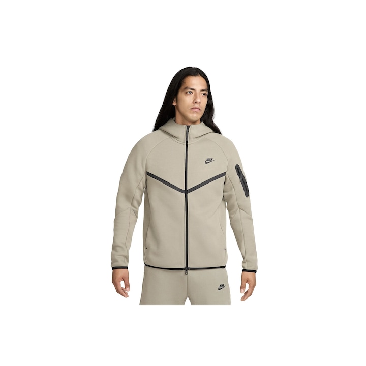 Nike Tech Fleece Fz Wr Hoodie HV0949320 Мъжки бежов суичър с качулка, Бежов