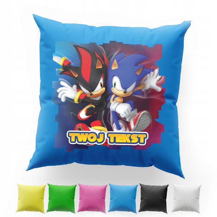 Калъфка за възгавница World Case, Памучна, 40x40СМ - SONIC GAME