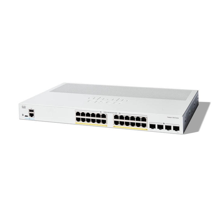 Switch Cisco Catalyst 1200 24-PORT GE POE/4X10G SFP+ Gri