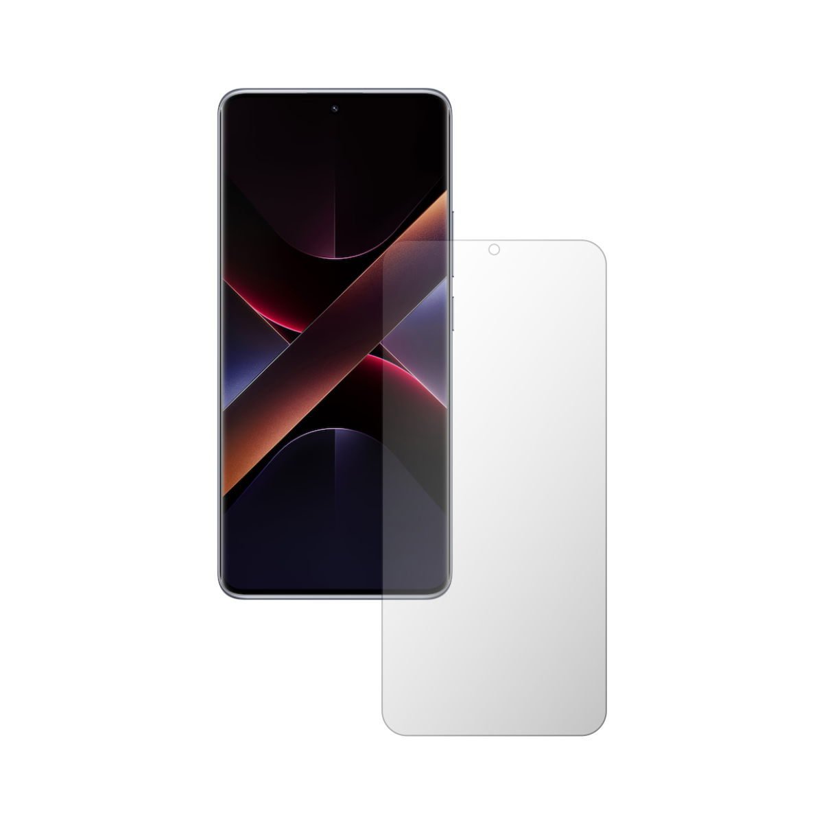 Folie Protectie Ecran Folie24, pentru Poco X7, 1X Mata cu Acoperire Totala Full-Display, Adeziva, Flexibila cu Auto Regenerare