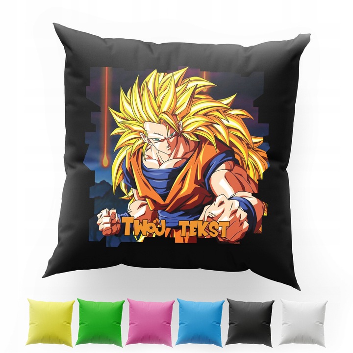 ПАМУЧНА КАЛЪФКА ЗА ВЪЗГЛАВНИЦА WORLD CASE МОДЕЛ 40x40CM - DRAGON BALL АНИМЕ GOKU VEGETA