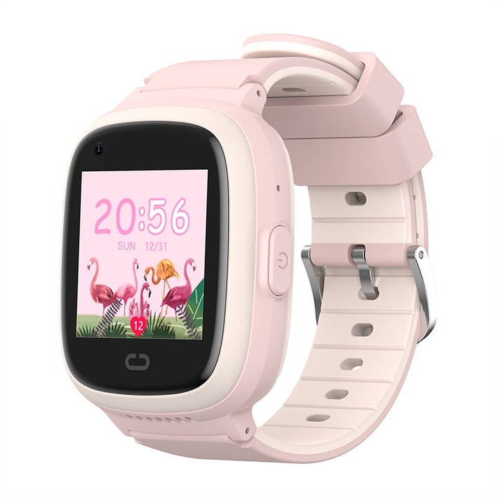 Ceas smartwatch pentru copii Havit KW11, 680 mAh, IP67, GPS, LBS, WiFi, Roz