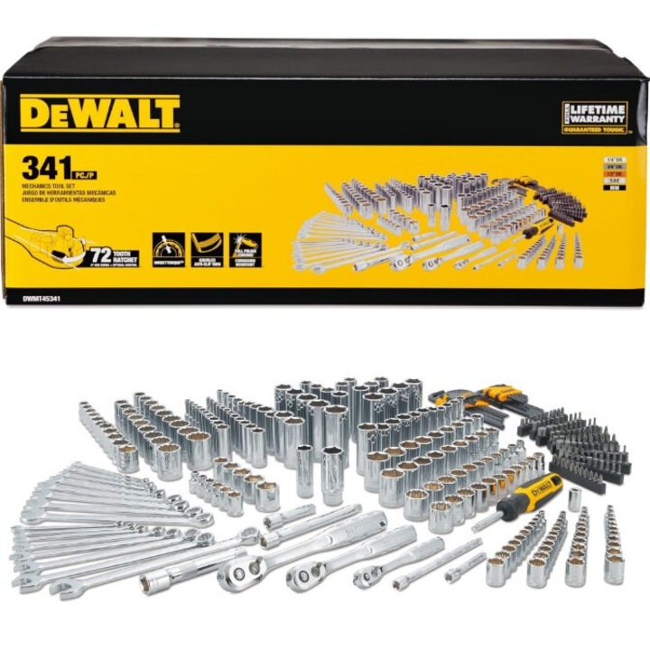 Set scule mecanice 341 DeWALT, multicolor - Main Image
