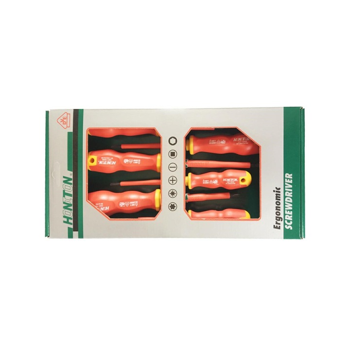 Комплект отвертки HONITON, 6 броя, за електротехници