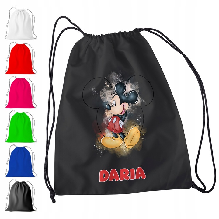 Персонализирана раница за обувки, World Case, 100% памук, черна, подходящ размер за обувки и спортна екипировка