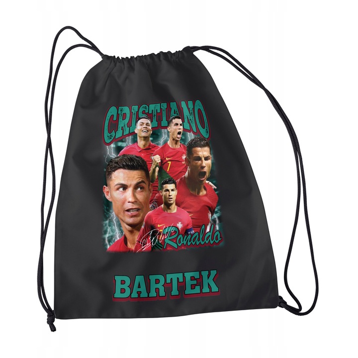 Детска спортна раница World Case, памук, черна