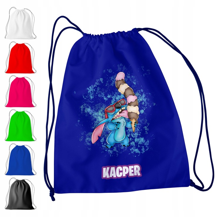 Детска спортна раница World Case Модел LILO STITCH + ИМЕ! ДЖУМБА НАНИ