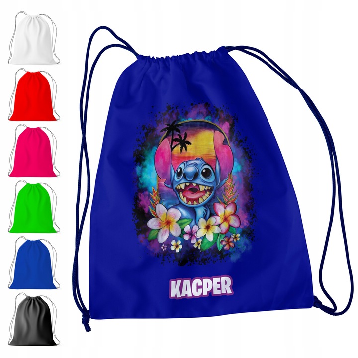 Детска спортна раница World Case Модел LILO STITCH + ИМЕ! ДЖУМБА НАНИ