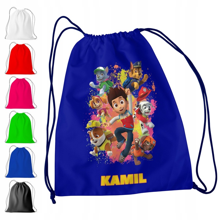 Спортна раница за деца World Case Модел PAW PATROL + ИМЕ! КОШНИЦА ЗА КУЧЕ ЛАПА