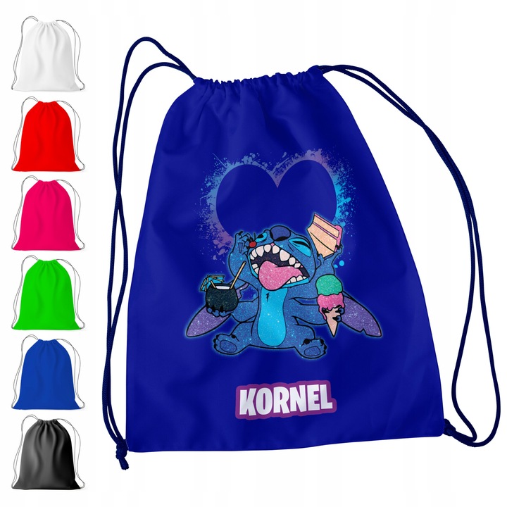 СПОРТНА РАНИЦА ДЕТСКА WORLD CASE МОДЕЛ LILO STITCH + ИМЕ! ДЖЪМБА