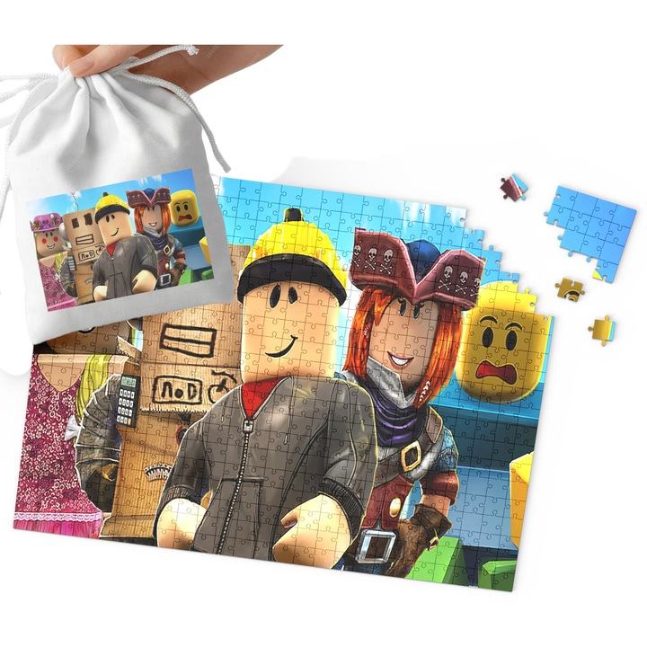 Пъзел World Case, Roblox, 24 части, с чанта за носене