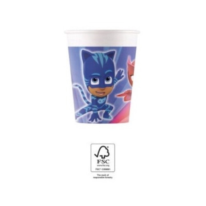 Pizsihősök Trio papír pohár 8 db-os 200 ml FSC